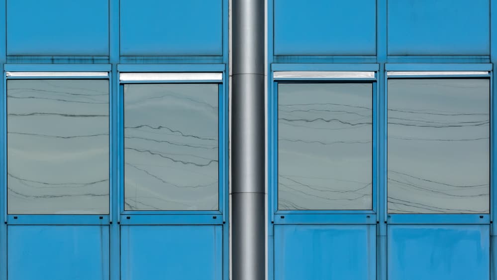 Modern Blue Reflections by Lus Joosten — canvas wall art