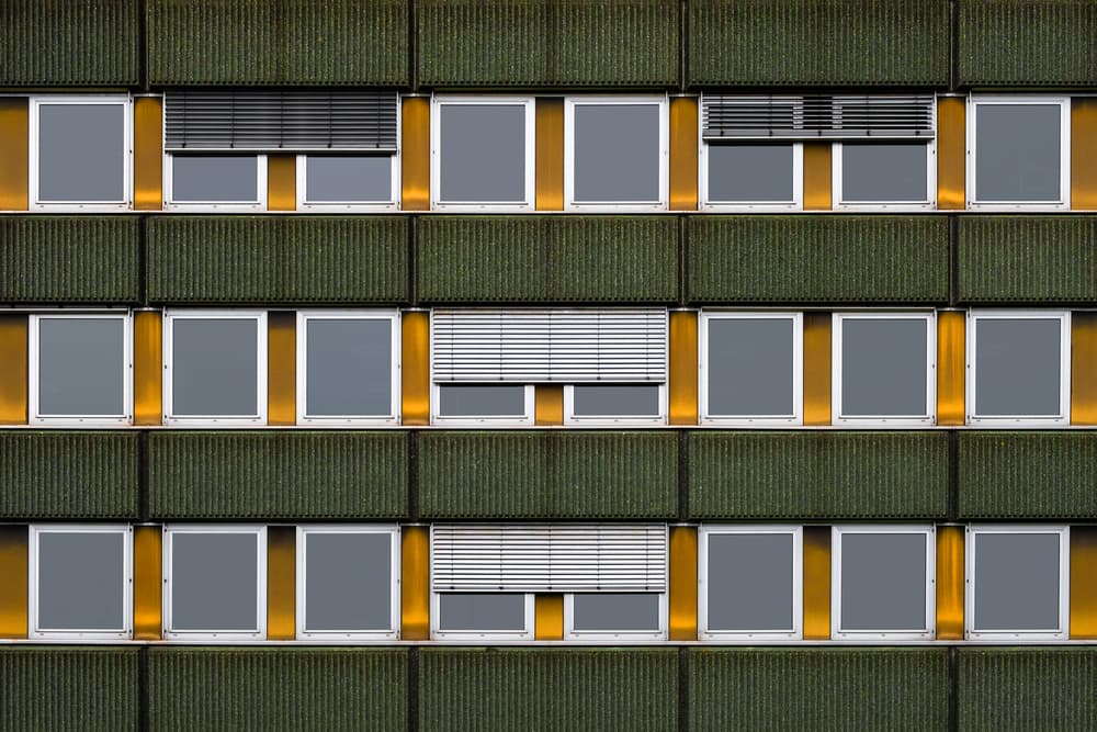 Modern Green Facade by Rolf Endermann — canvas wall art