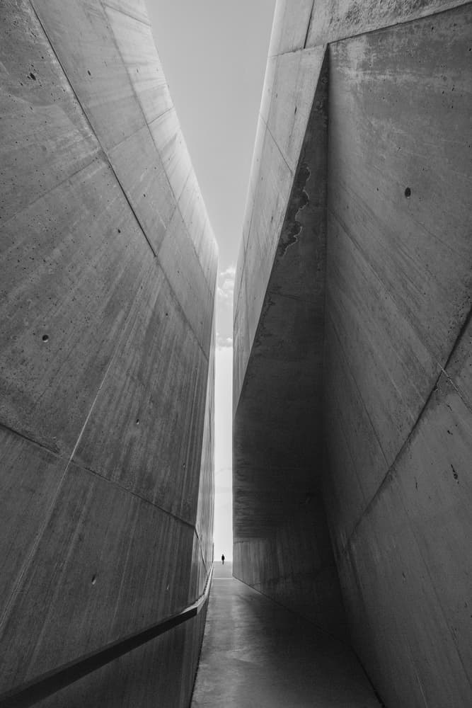 Geometric Concrete Walkway by Filipe P Neto — canvas wall art