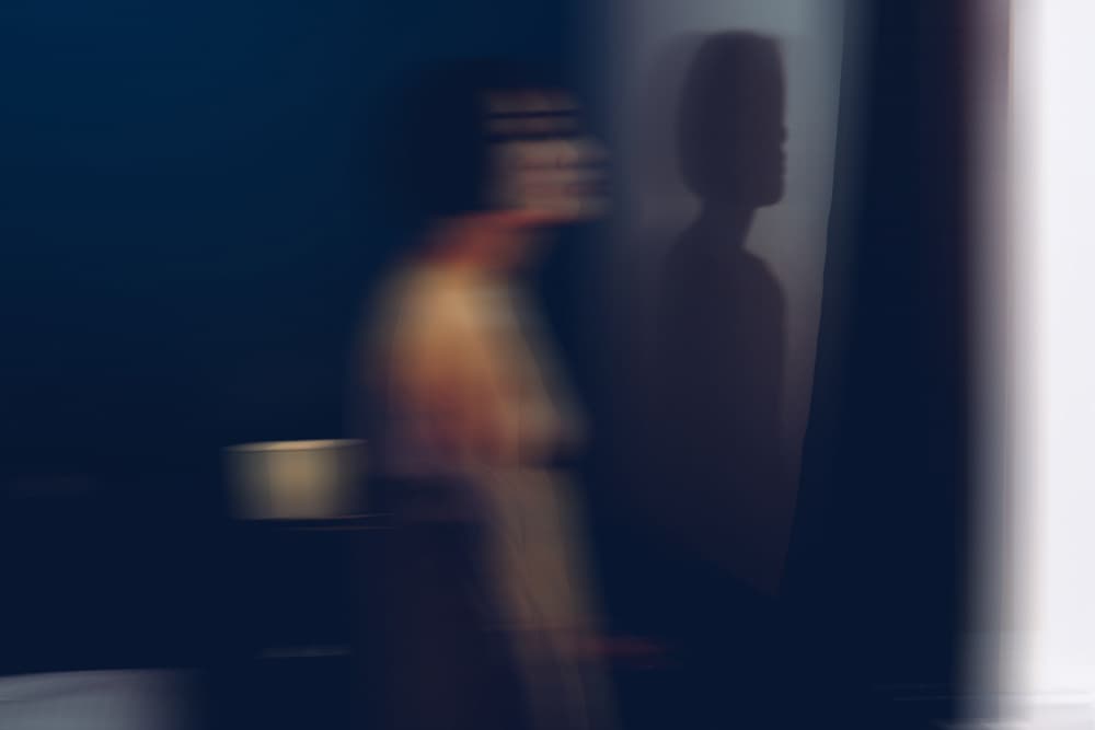 Shadowed Figure in Motion by Takaaki Ishikura — canvas wall art