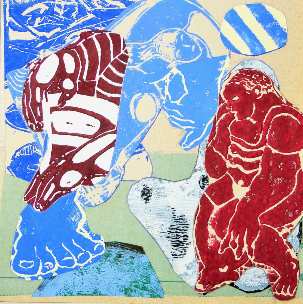 Colorful Abstract Figures by Pascal Marlin — canvas wall art