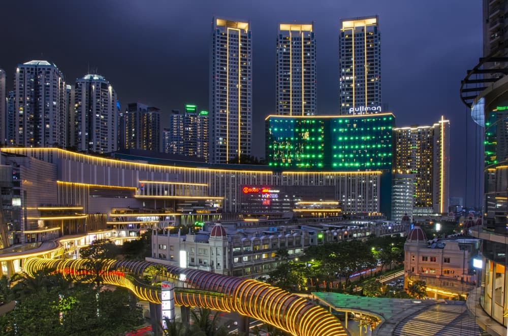 Modern City Glow by Rawisyah Aditya — canvas wall art