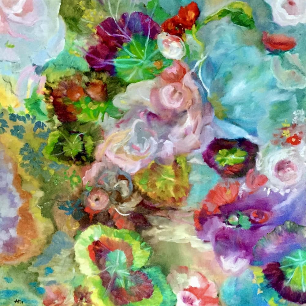 Vibrant Floral Dream by Alexandra Higgins — canvas wall art