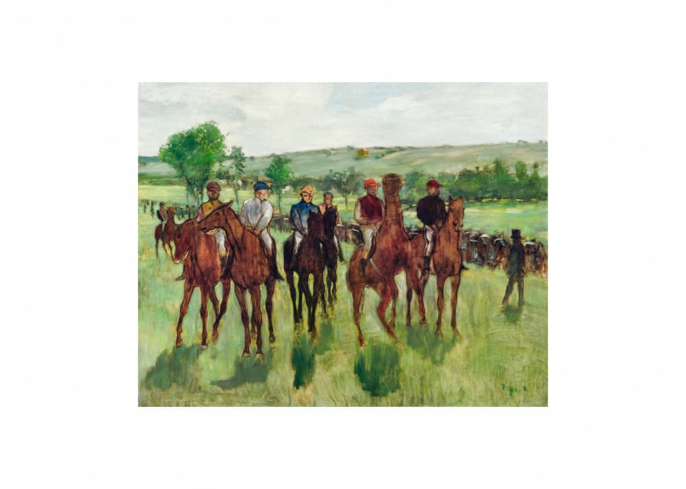 The Riders No.2 by Edgar Degas — canvas wall art