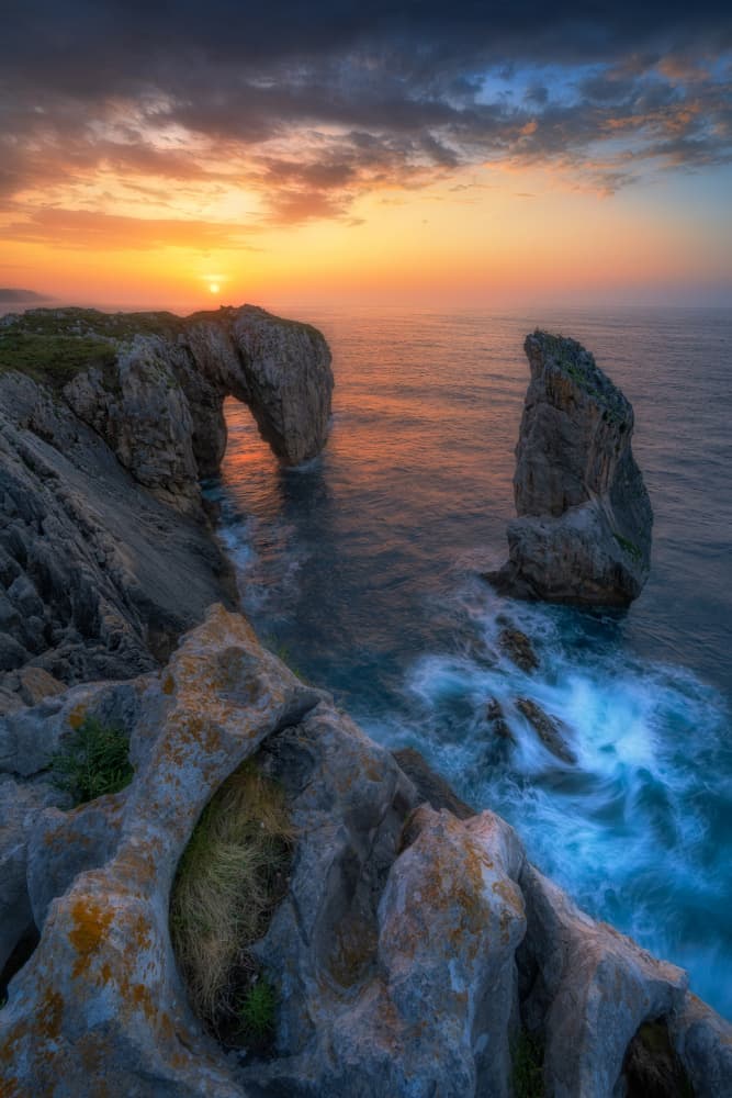 Dramatic Coastal Sunset by Adam Pachula — canvas wall art