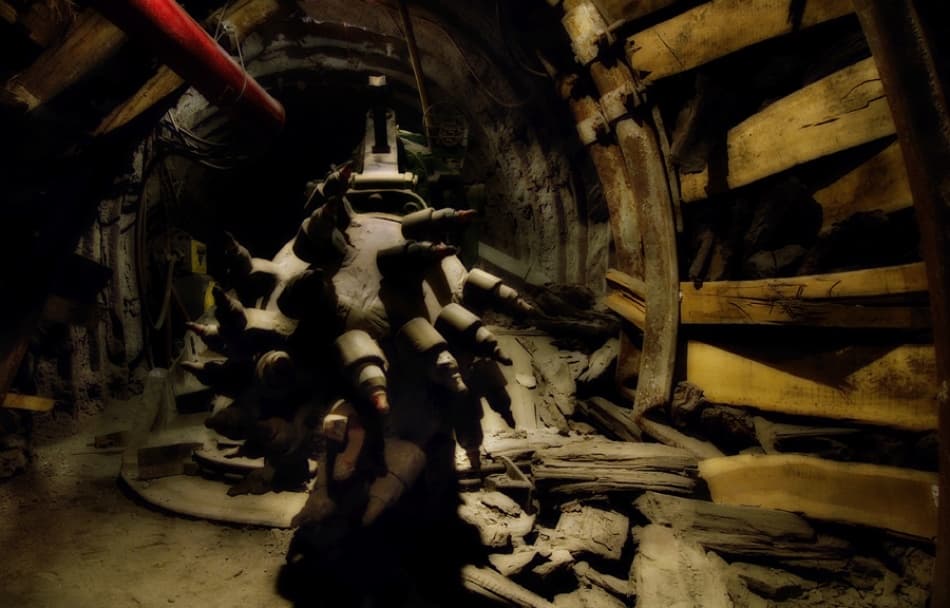 Historic Mine Drill by Jure Kravanja — canvas wall art