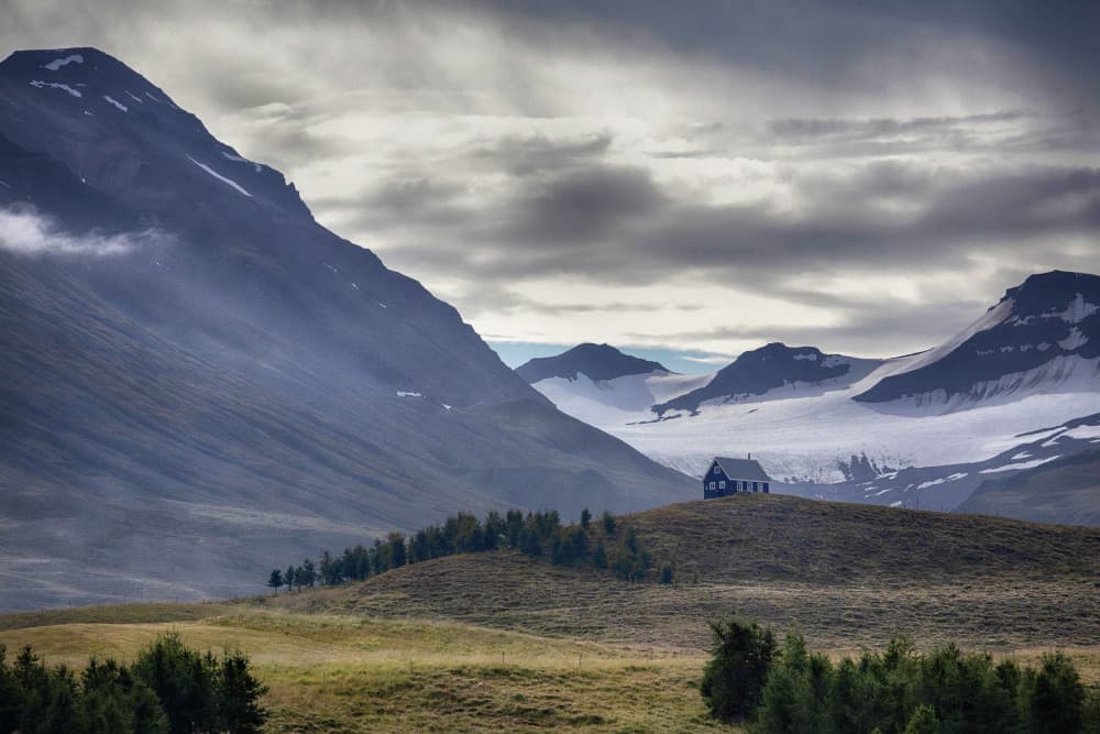 Remote Glacial Valley House by Þorsteinn H. Ingibergsson — canvas wall art