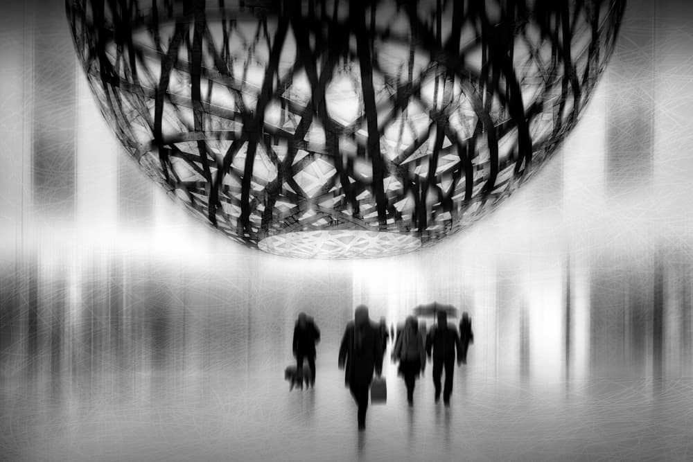 Urban Motion Abstraction by Roswitha Schleicher-Schwarz — canvas wall art