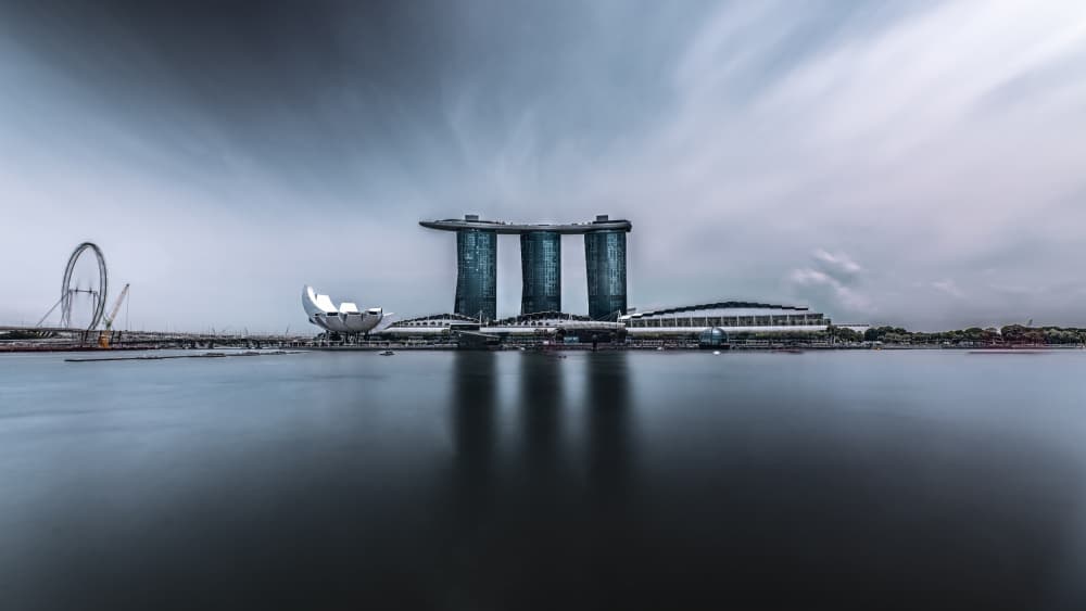 Marina Bay Skyline by R Suguri — canvas wall art