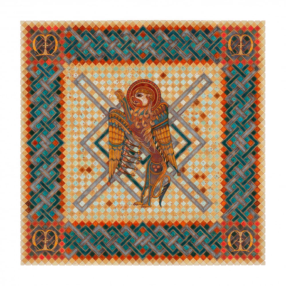 Celtic Winged Griffin by Dobri Gjurkov — canvas wall art