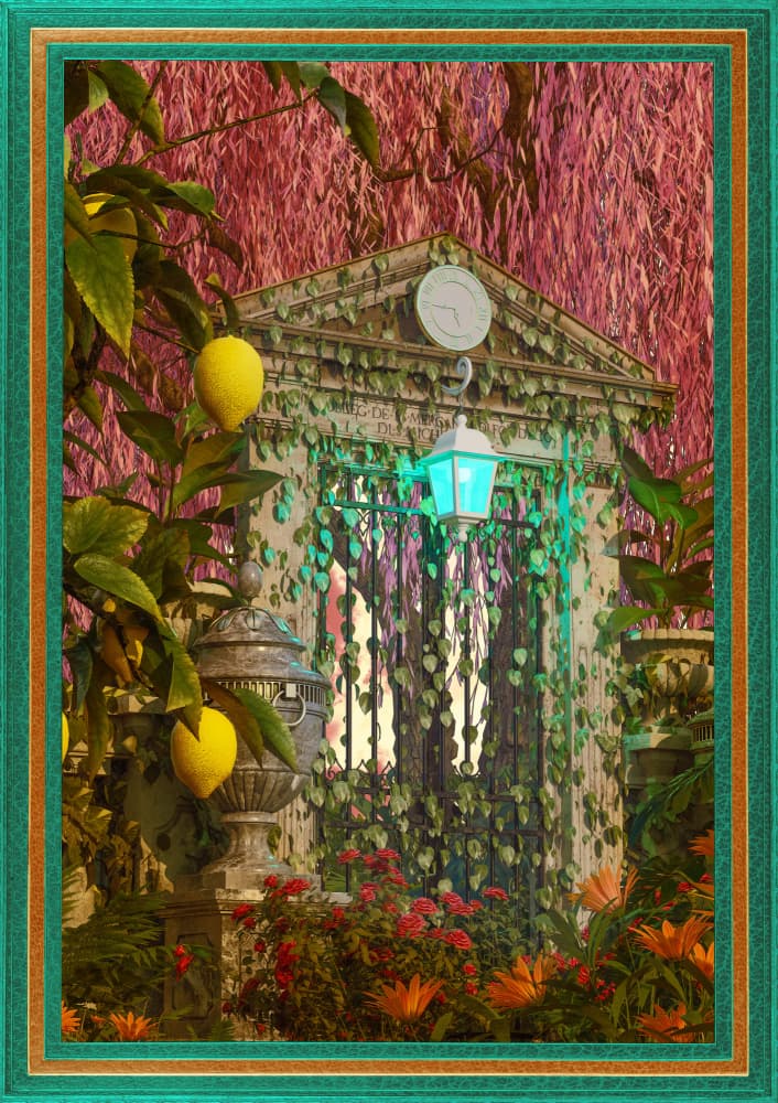 Enchanted Lemon Garden Gate by CosmoZach — canvas wall art