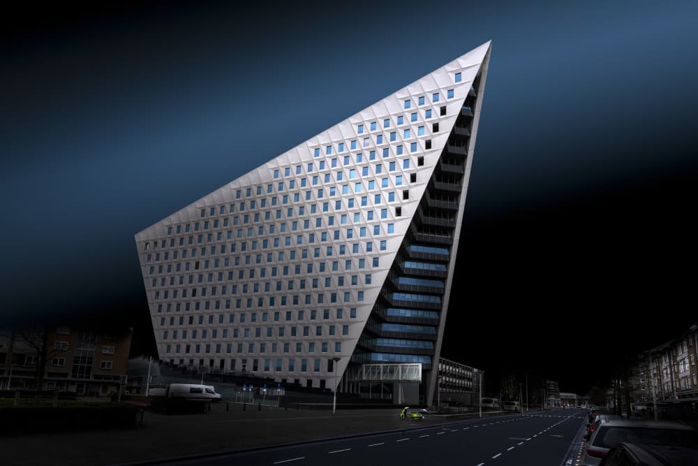 Angular Urban Night by Greetje van Son — canvas wall art