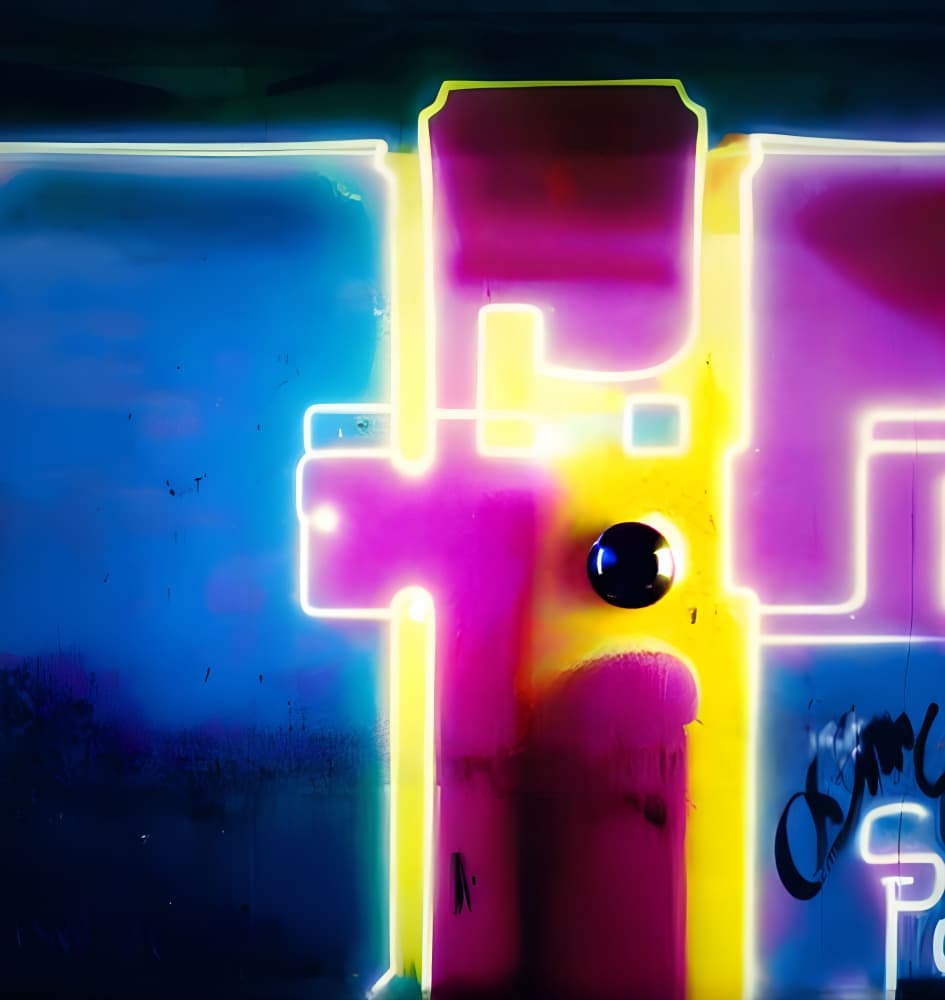 Abstract Neon Glow by Cicero Spin — canvas wall art