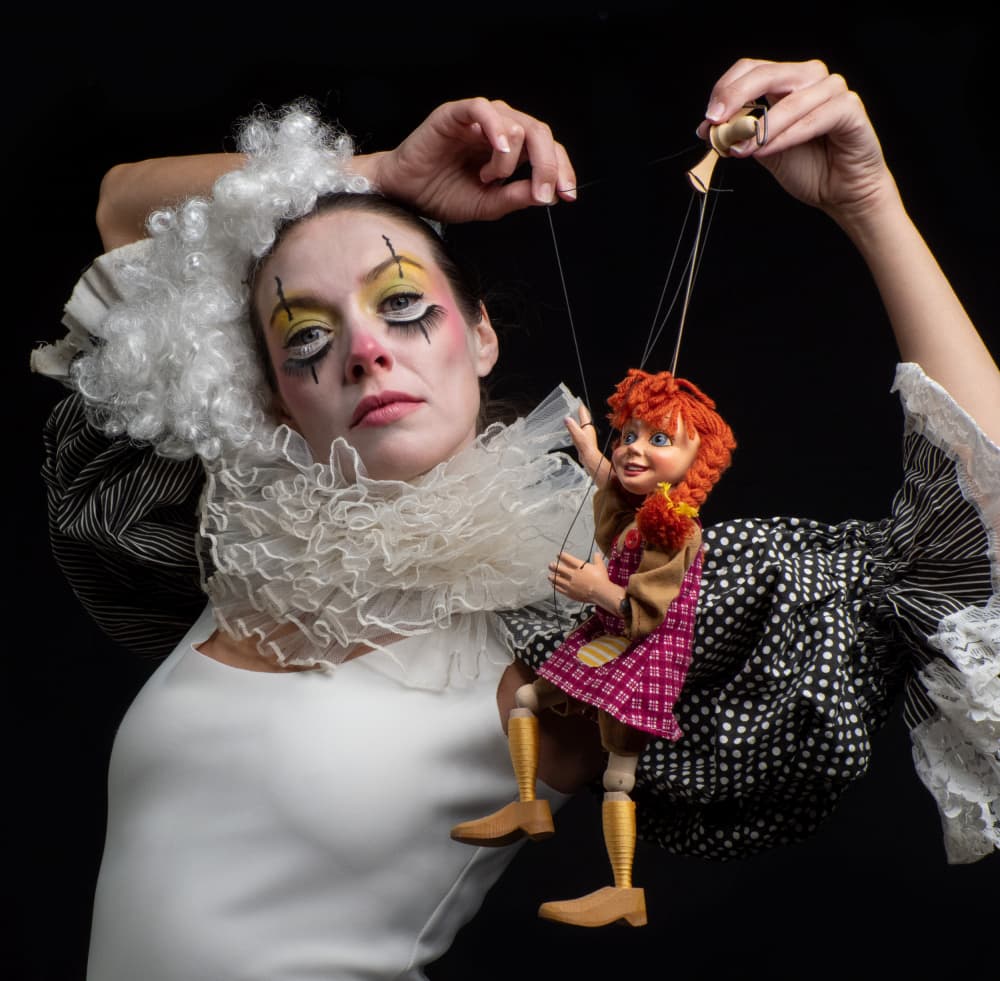 Clown Puppet Master by Svetlana Kirzh — canvas wall art