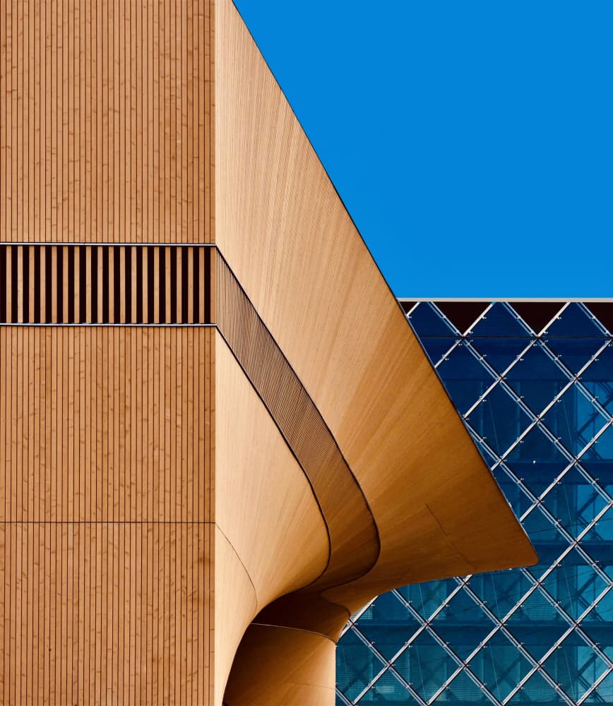 Architectural Wood Curves by Arnon Orbach — canvas wall art