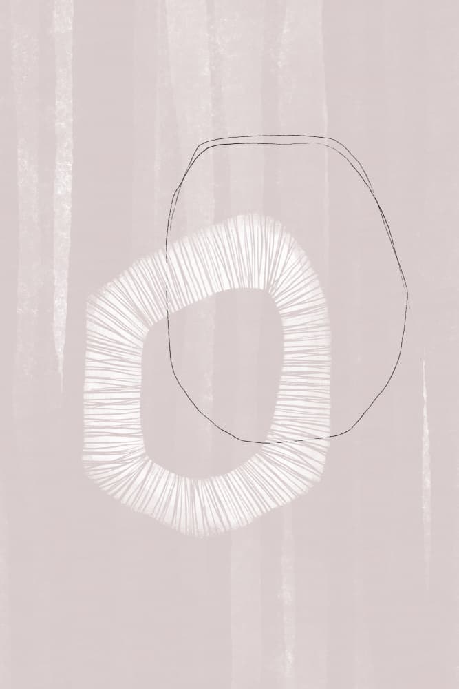 Soft Geometric Whispers by uplusmestudio — canvas wall art