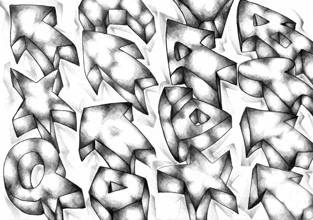 Dynamic Geometric Shapes by Kulik — canvas wall art