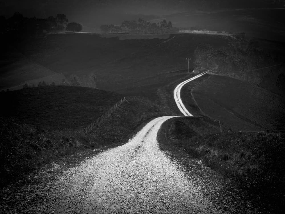 Winding Country Road by Allan Li wp — canvas wall art