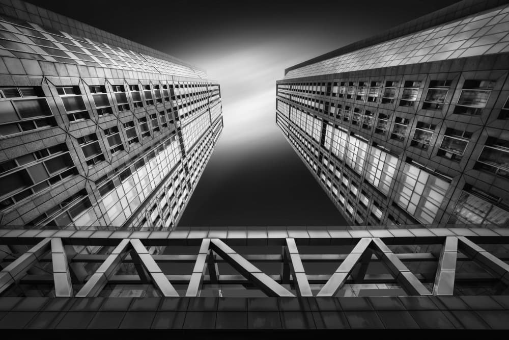 Geometric Urban Architecture by Antoni Figueras — canvas wall art