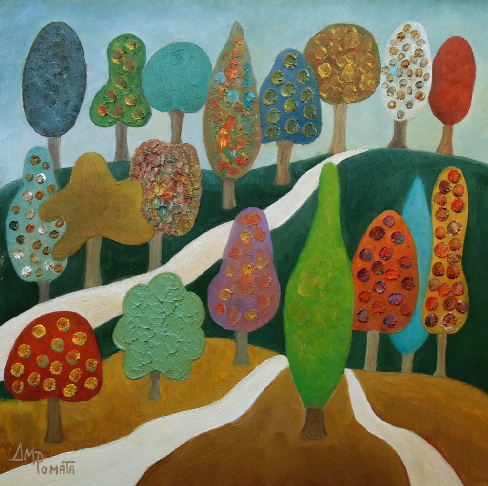 Whimsical Forest Path by Angeles M. Pomata — canvas wall art