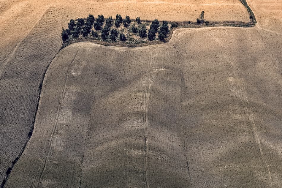 Aerial Farm Landscape by Jure Kravanja — canvas wall art