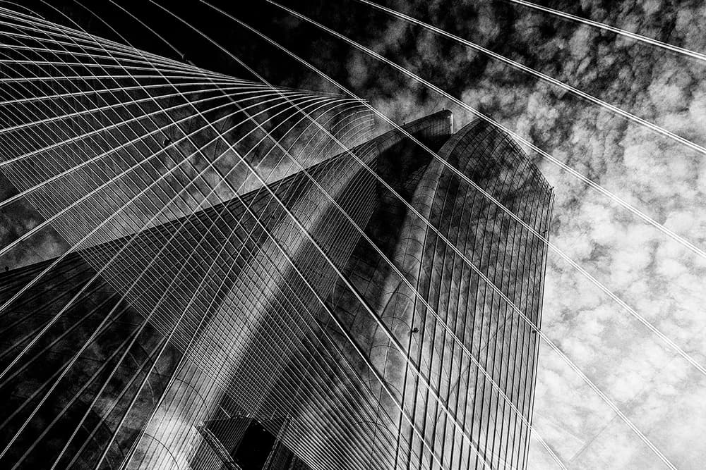 Dramatic City Lines by Massimo Della Latta — canvas wall art