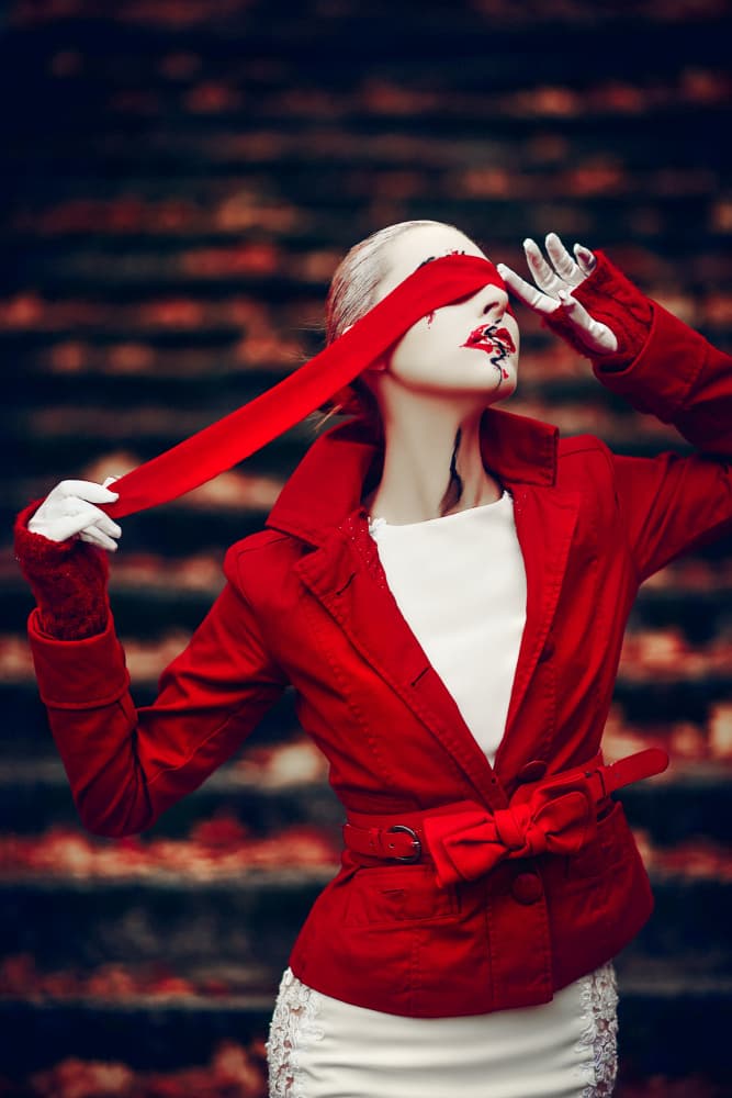 Red Ribbon Mystery by Ruslan Bolgov — canvas wall art