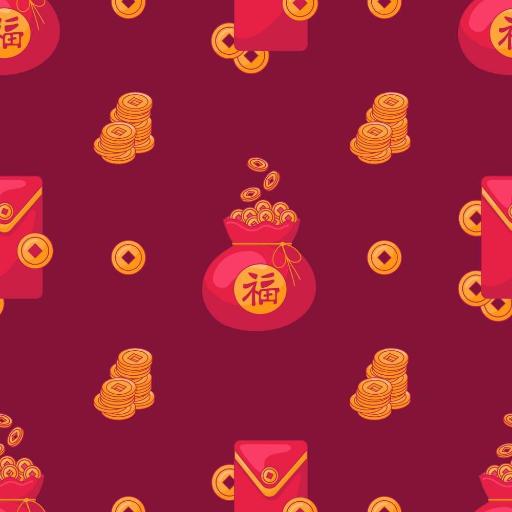 Chinese New Year Fortune by Marika Barsrsind β canvas wall art