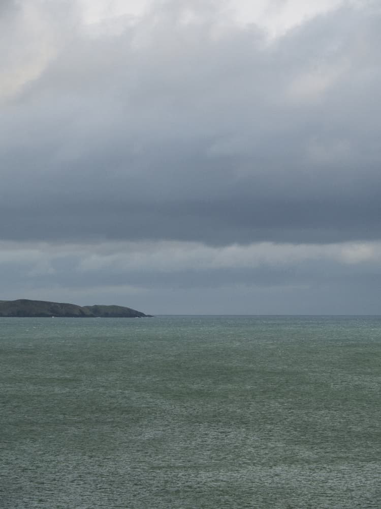 Moody Ocean Horizon by Lynann Colligan — canvas wall art