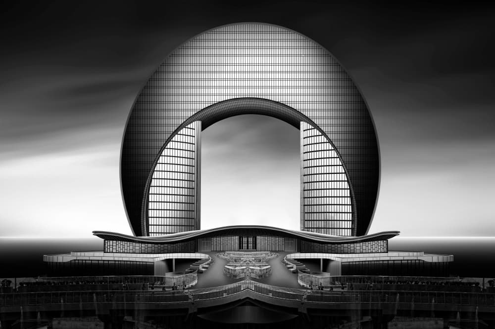 Sleek Arch Reflection by jordiegeatorrent — canvas wall art