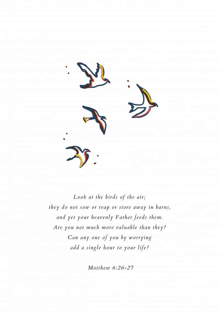 Worry Not Birds by ART of living — canvas wall art