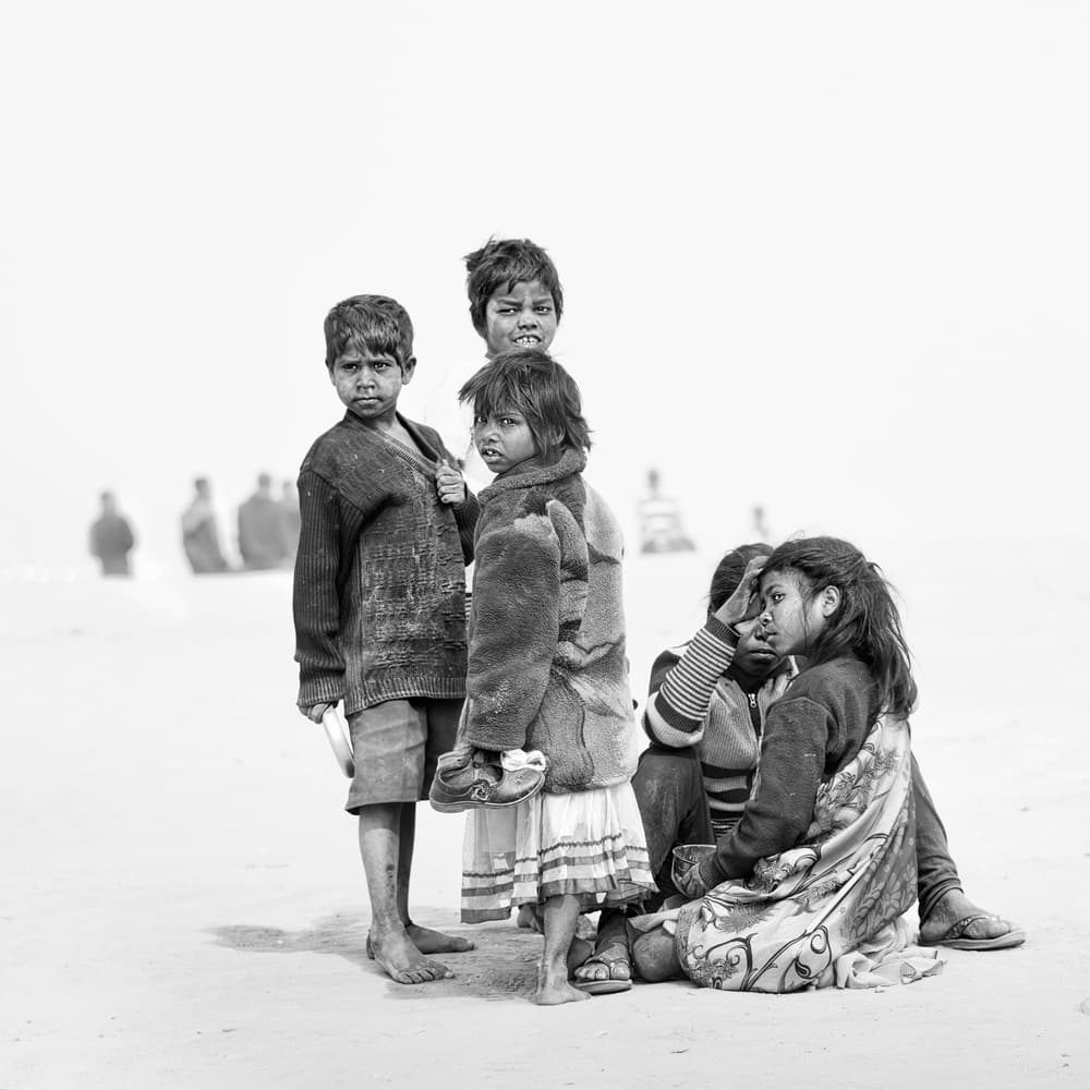 Children's Solemn Gaze by Giovanni Cavalli — canvas wall art