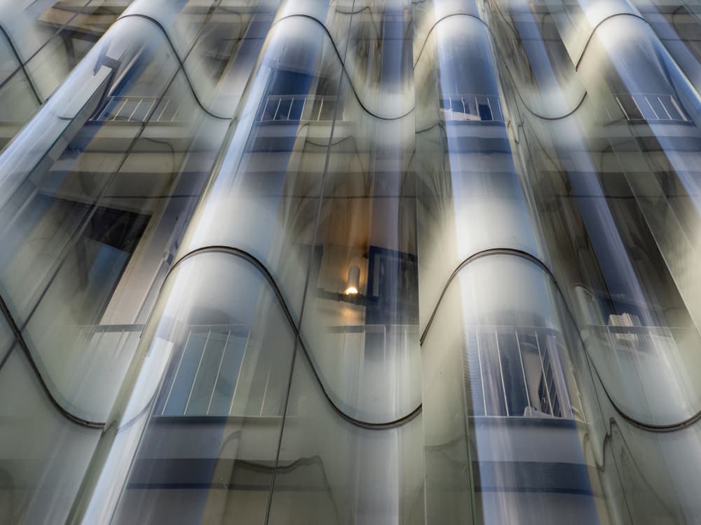 Wavy Glass Architecture by HAN dong hee — canvas wall art