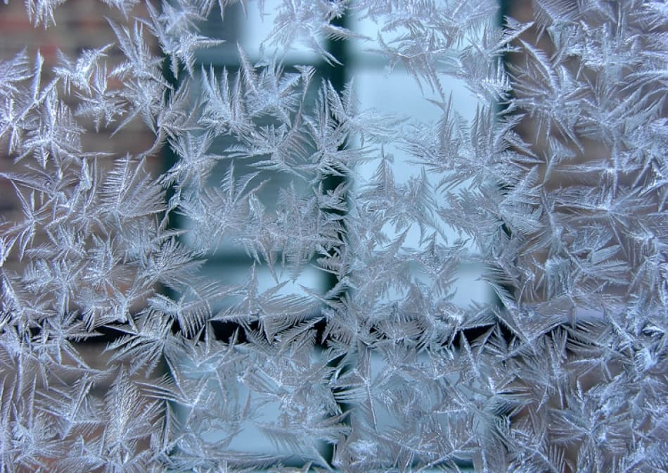 Delicate Window Frost by Andre Pelletier — canvas wall art