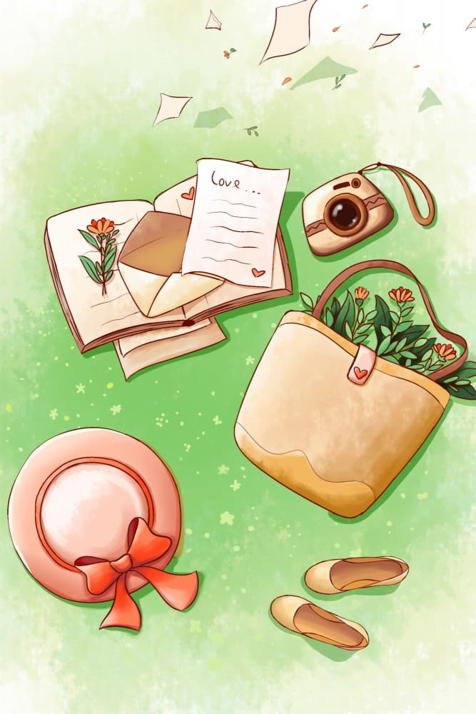 Love Letter Picnic by Xuan Thai — canvas wall art
