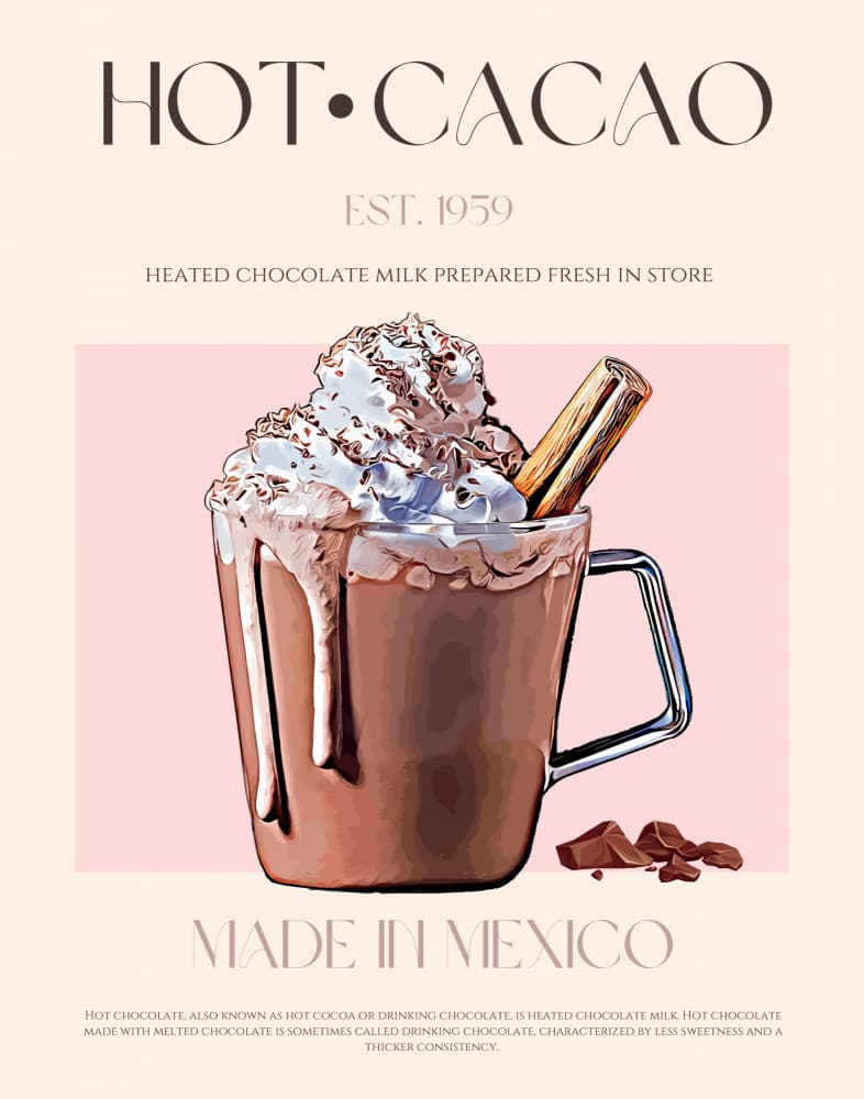 Hot Cacao Delight by Nazma Khokhar — canvas wall art