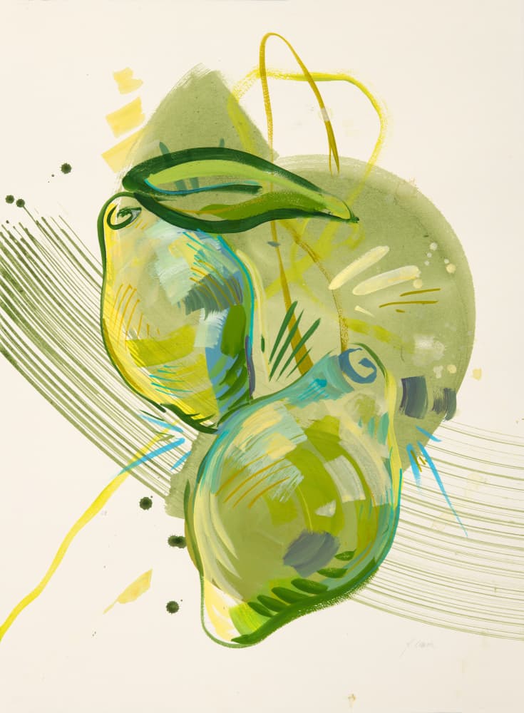 Vibrant Green Lemons by Kristin Cronic — canvas wall art