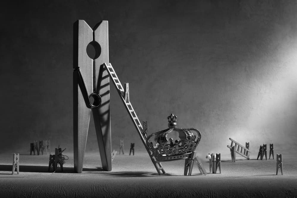 Clothespin Crown Ambition by Victoria Glinka — canvas wall art