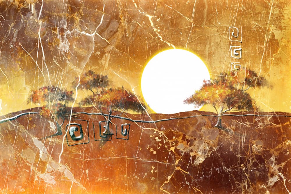 African Sunset Landscape by Rafal Kulik — canvas wall art