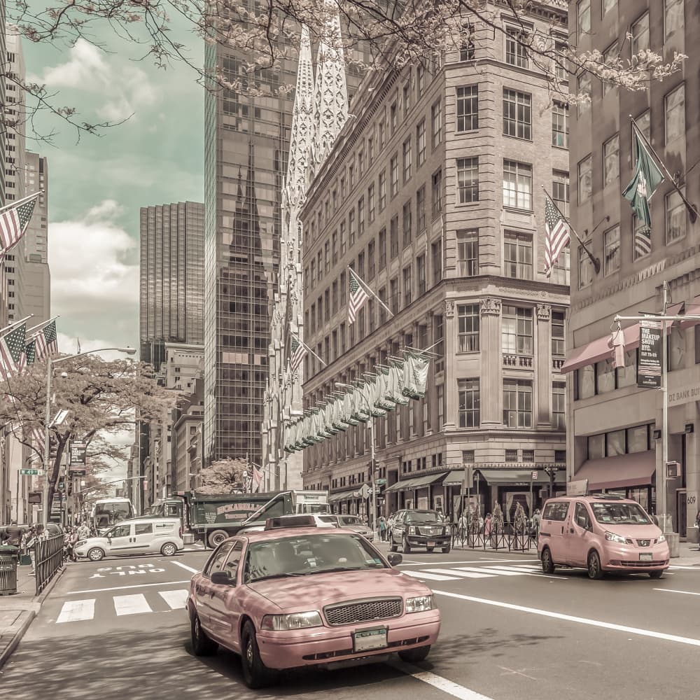 Urban Cathedral Street by Melanie Viola — canvas wall art