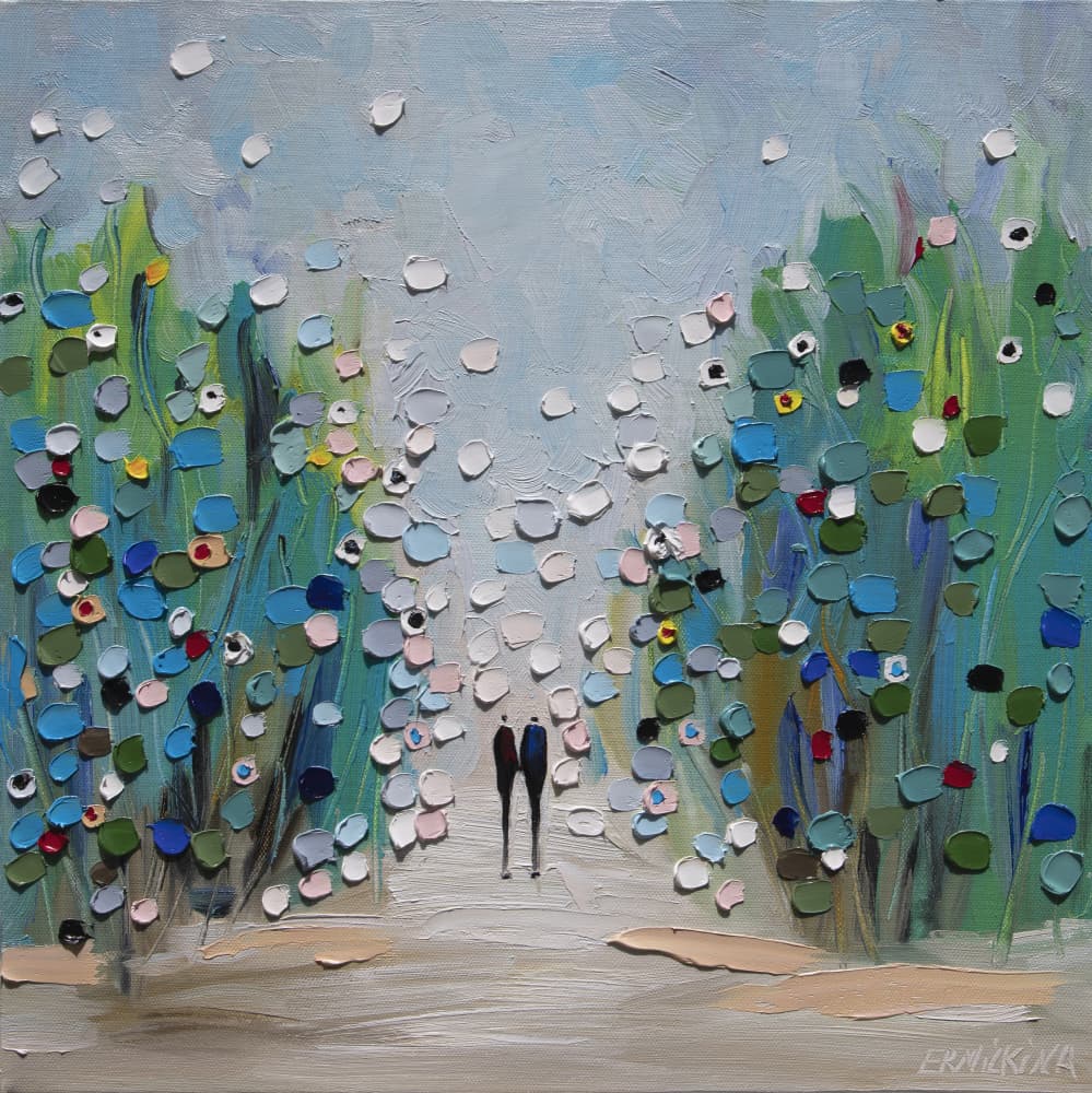 Garden Path Romance by Ekaterina Ermilkina — canvas wall art