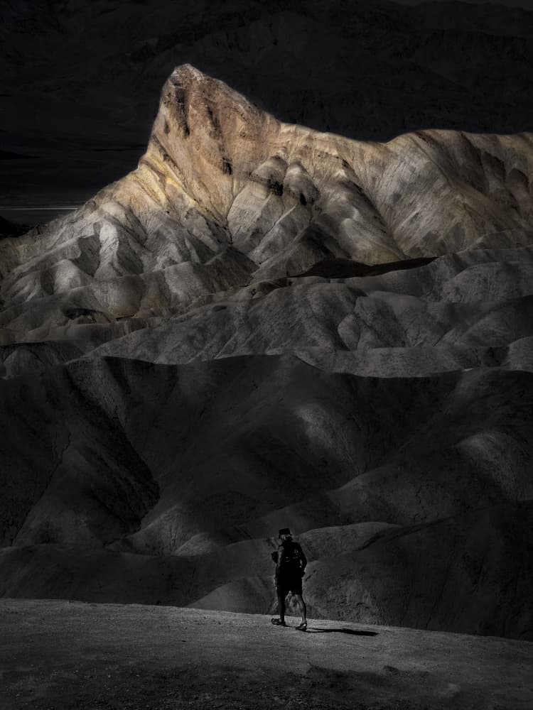 Golden Peak Badlands by Sonya Liu — canvas wall art