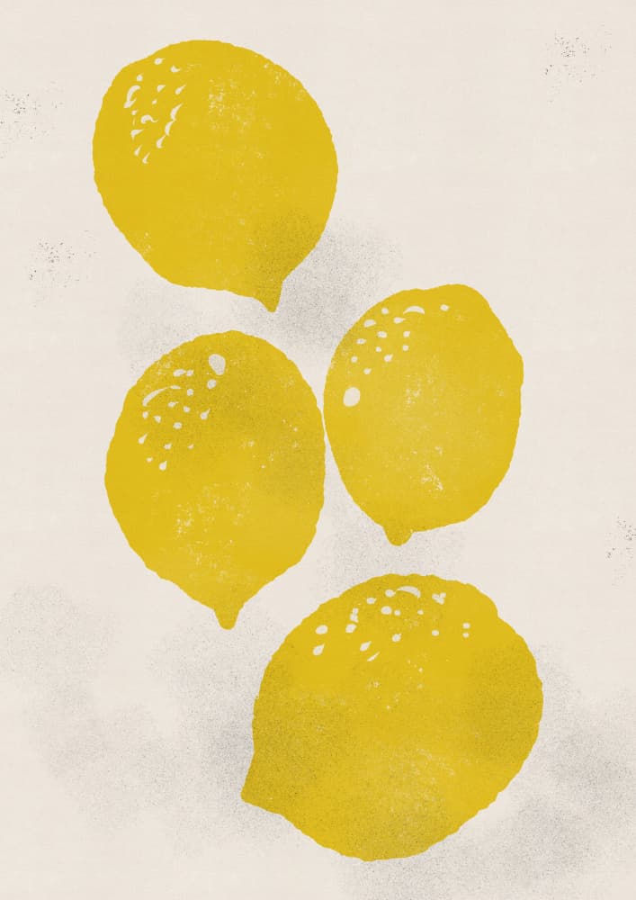 Vibrant Yellow Lemons