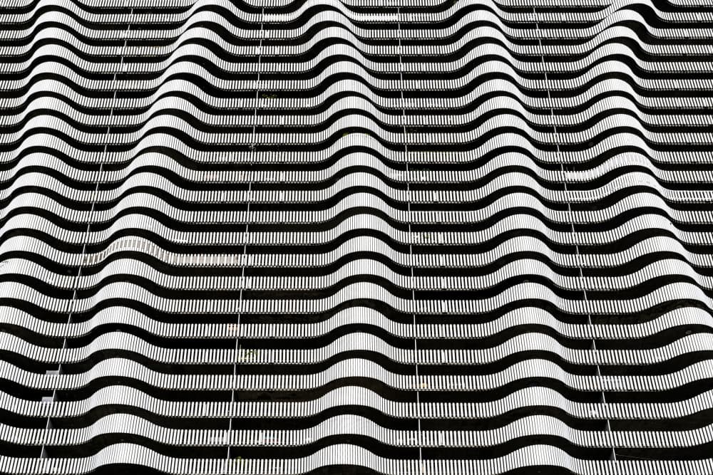 Optical Wavy Stripes by Linda Wride — canvas wall art