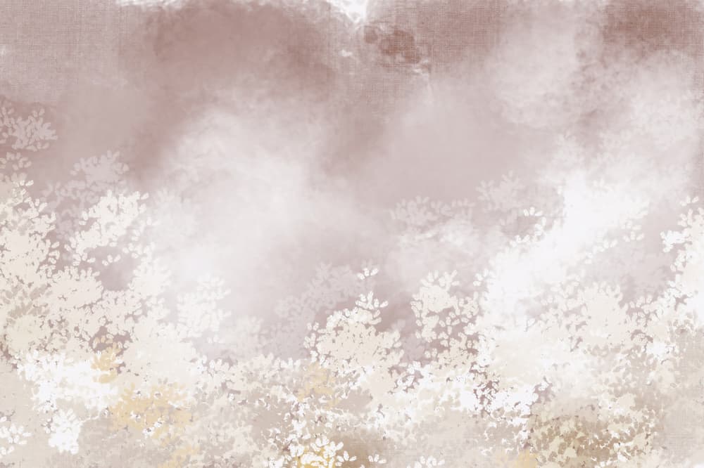 Misty Forest Leaves by Josie George — canvas wall art