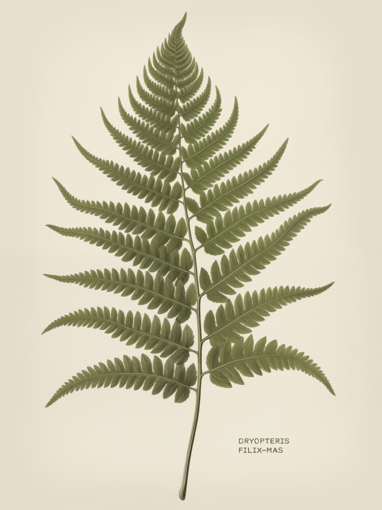 Classic Green Fern Frond by Andreas Magnusson — canvas wall art