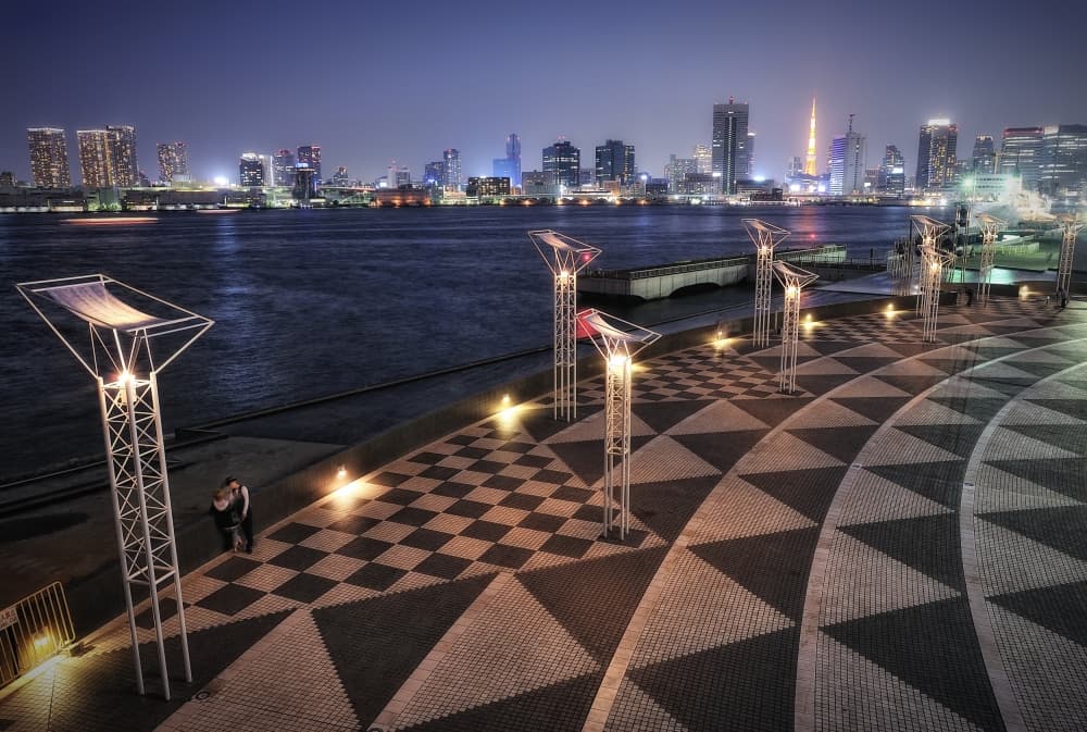 Tokyo City Night Glow by Akira TAKAUE — canvas wall art