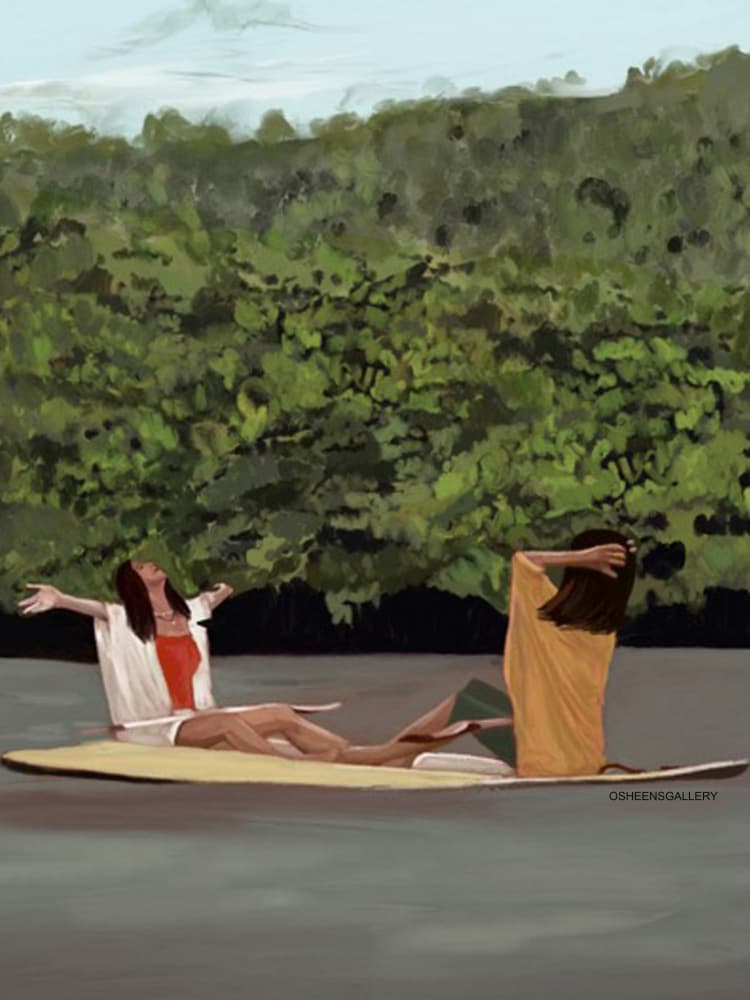 Serene Water Escape by Osheensgallery — canvas wall art