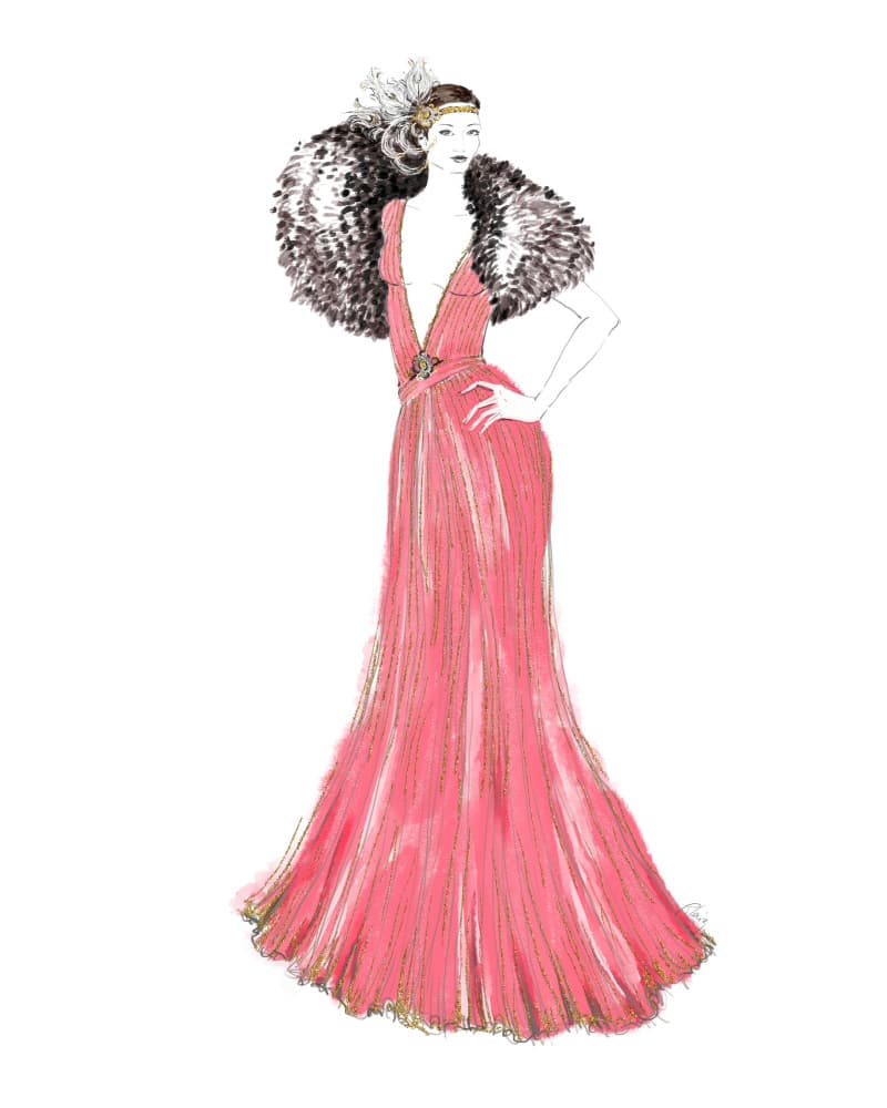 Art Deco Glamour Woman by Rosana Laiz Blursbyai — canvas wall art