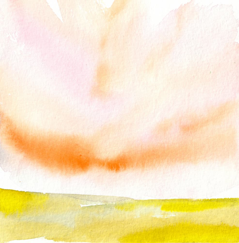 Soft Sunset Field by Christine Lindstrom — canvas wall art